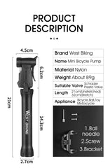 WEST BIKING Bicycle Pump