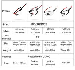 ROCKBROS Photochromic Cycling Glasses