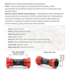 KACTUS Bicycle Bottom Bracket BSA24