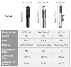 ROCKBROS Bicycle Pump Mini 150 PSI