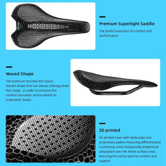 RYET Carbon 3D Printed Bicycle Saddle 175g