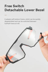 ROCKBROS 2 In 1 Cycling Glasses Photochromic