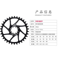 PASS QUEST Chainring 3mm Offest 8-Bolt