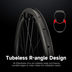 ELITEWHEELS 700c Road Bike Carbon Wheelset ENT