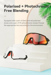 ROCKBROS 2 In 1 Cycling Glasses Photochromic