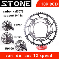 Stone Round Carbon Chainring 110BCD 5 Bolts