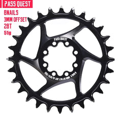 PASS QUEST Chainring 3mm Offest 8-Bolt