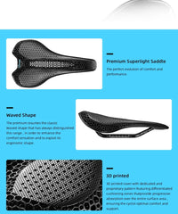 RYET Carbon 3D Printed Bicycle Saddle 175g