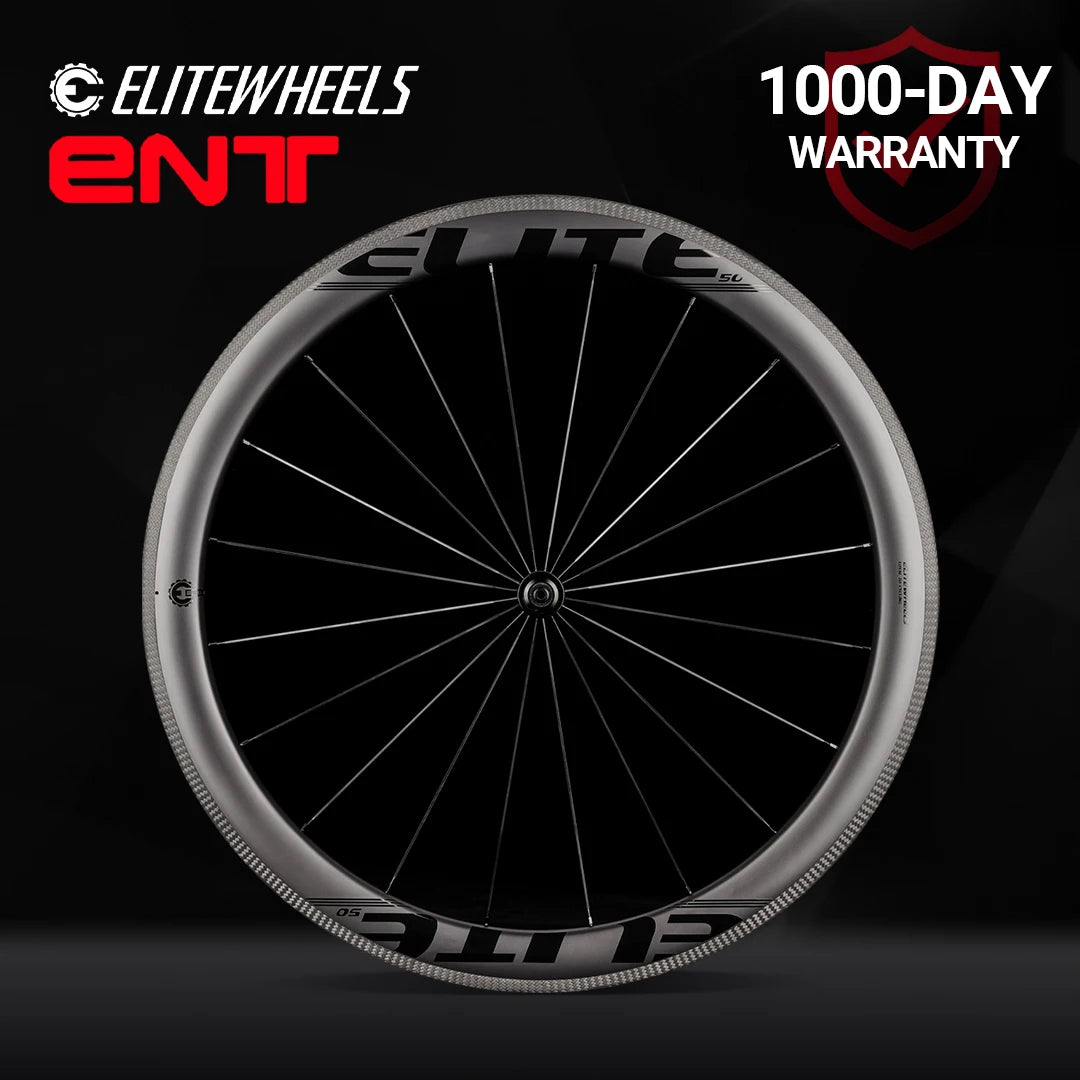 ELITEWHEELS 700c Road Bike Carbon Wheelset ENT