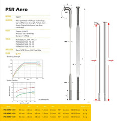 Spokes Pillar PSR Aero 1432 Straight Pull