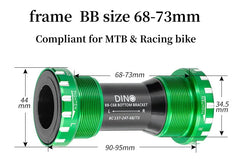 CERAMIC BEARING BOTTOM BRACKET BSA