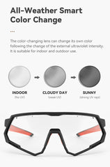 ROCKBROS 2 In 1 Cycling Glasses Photochromic